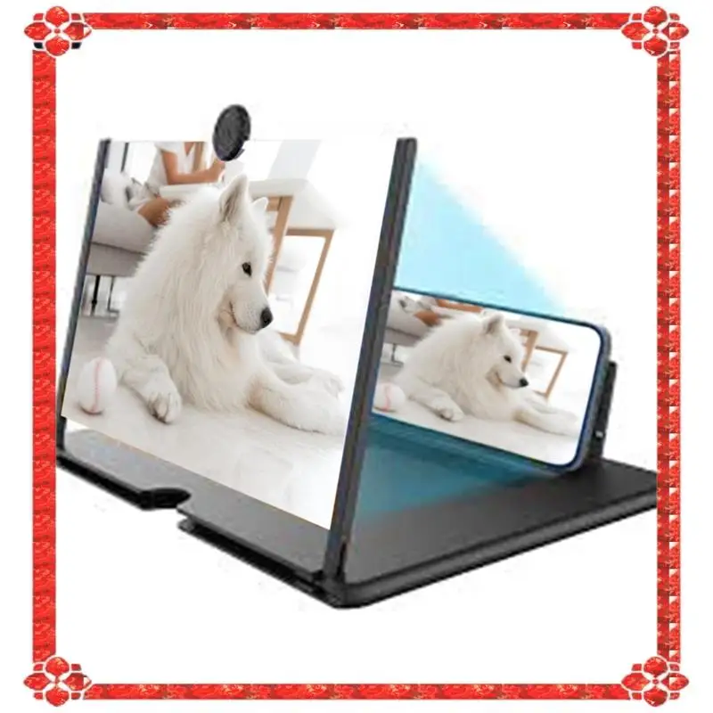 تسليم 24 ساعة 10 بوصة 3D شاشة مكبر للصوت، المحمولة حماية العين HD فيديو دعامة حامل للسفر #6