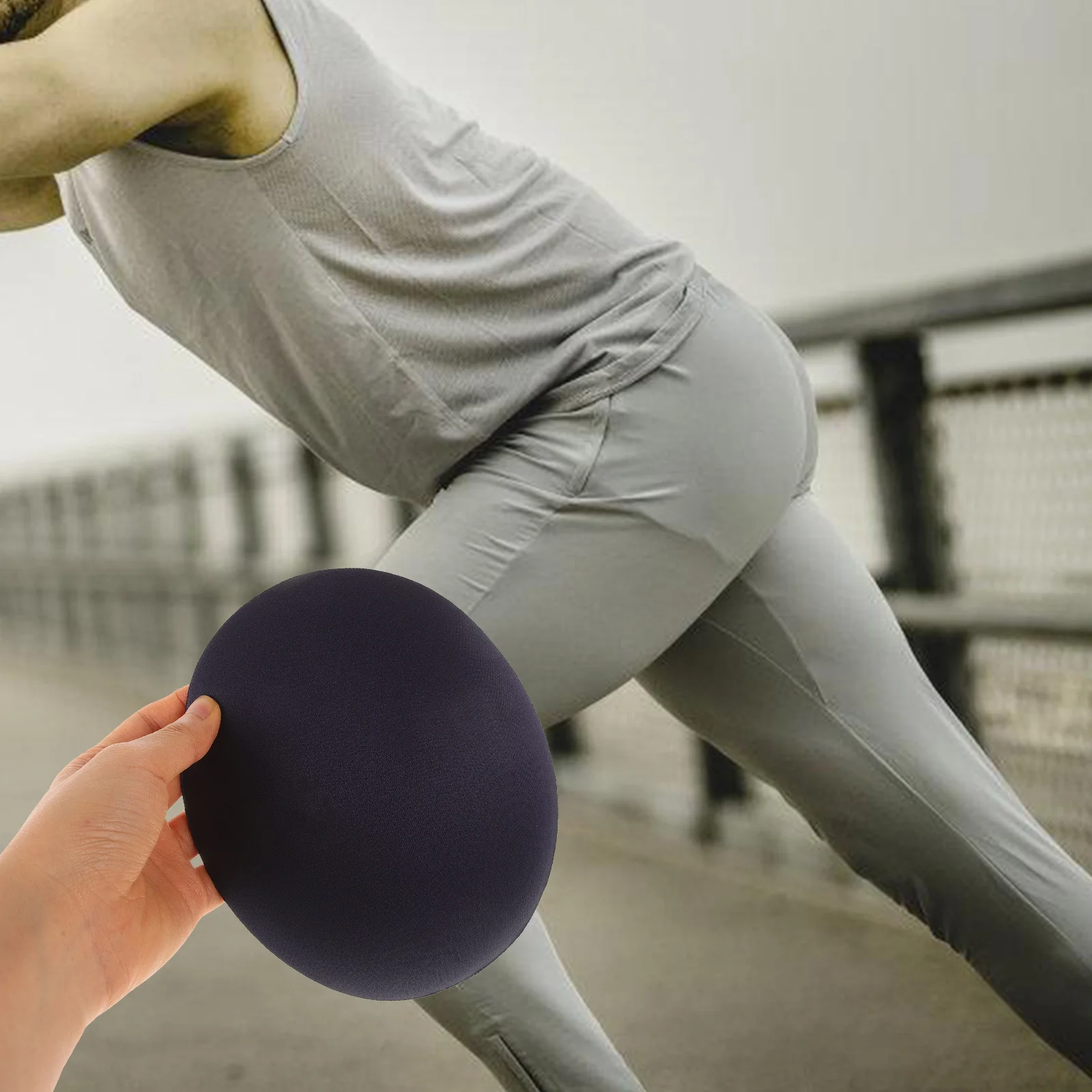 حشوات وسادة الورك الرمادية من القطن والبوليستر، قابلة لإعادة الاستخدام وقابلة للغسل، ملابس داخلية للرقص الاجتماعي وتشكيل الجسم