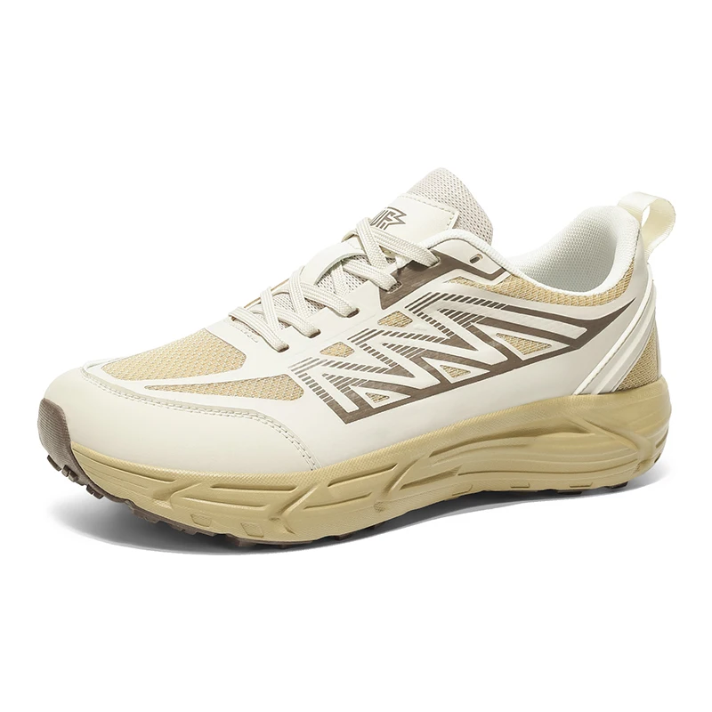 

Waterproof Off-Road Gym Sneakers Men Rotating Buckle Mesh Breathable Outdoor Road Casual Running Shoes