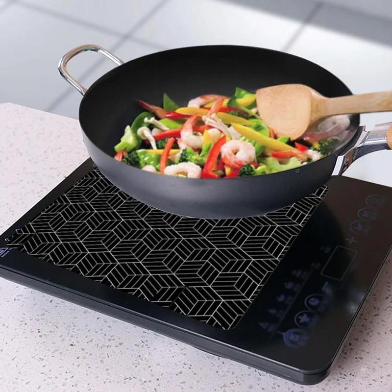 Silicone Induction Cooktop Mat Fireproof Protection Induction Baking Plate Pad Protector Antiskid Kitchen Accessories Oven Mat▪