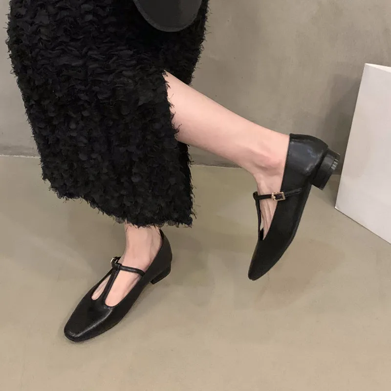 Bailamos Soft Women Flat Shoes Fashion Pointed Toe Shallow Slip On Ladies Dress Elegant Ballerinas Shoes Soft Mary Jane Shoes Mu