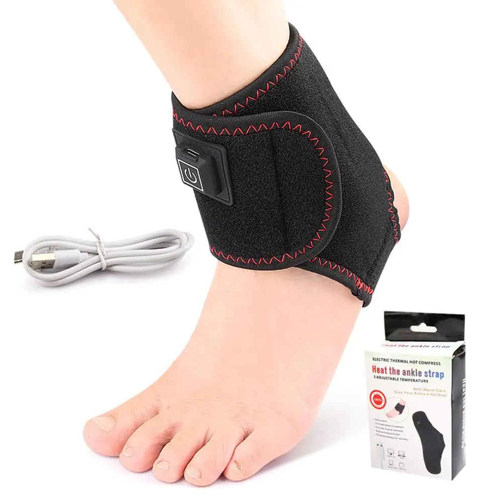 Electric Heating Foot Guard Intelligent Temperature Control Strap Warm Gear Electric Protective Sports Heating Foot Ankle U Y9X2