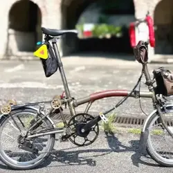 Xiaobu BromptonAKM-74MM 36 v250w bicicletta pieghevole modificata lima aperta elettrica 74mm anteriore ad alta velocità piccolo motore impermeabile 28 fori