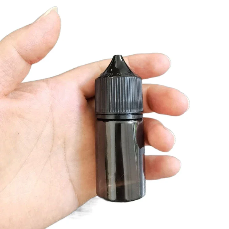 5pcs mini 10/15/30/60/120/ml leere schwarze Plastik-Haustier-Tropf flaschen e Saft flüssige Reise tropfen flasche Vape-Öl behälter