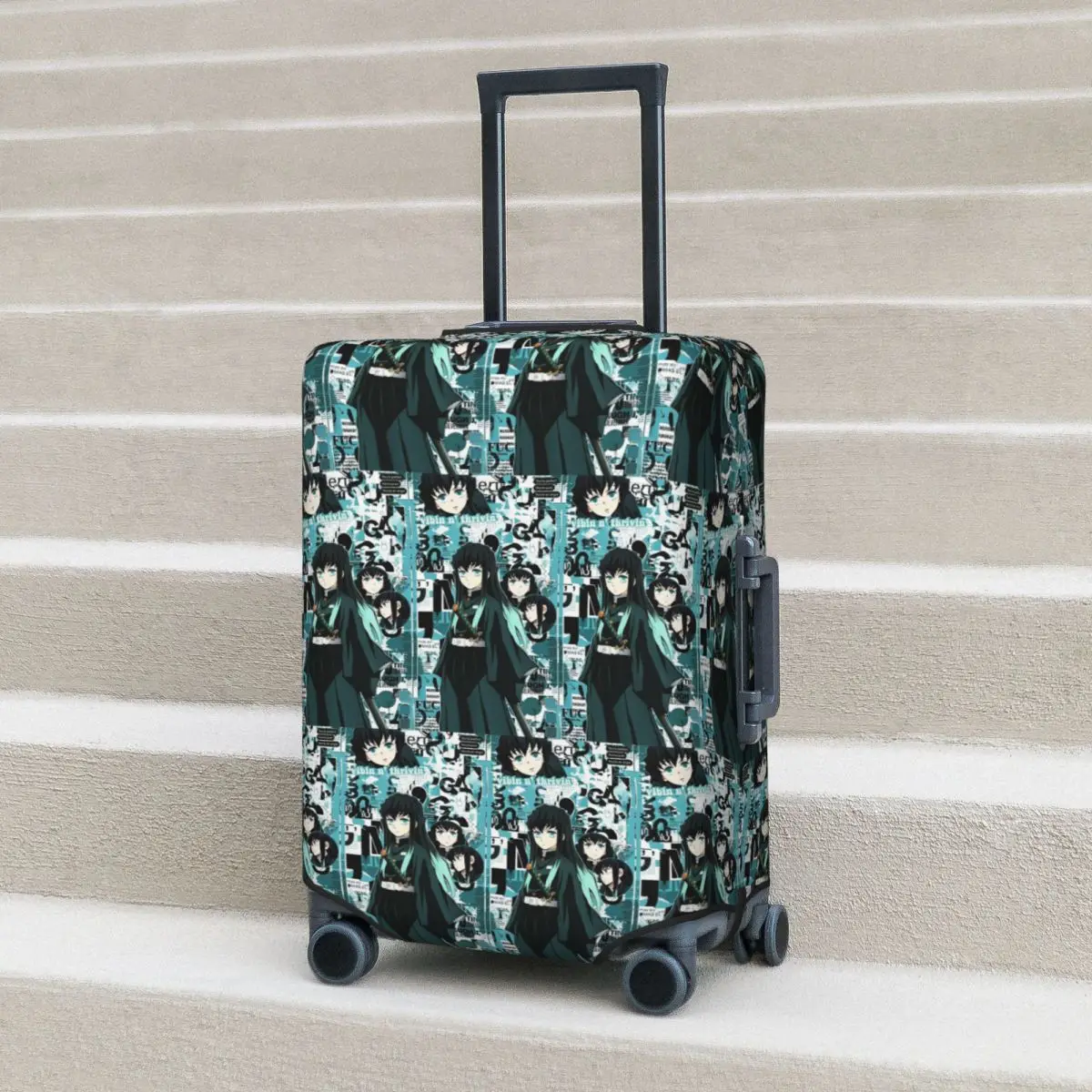 Muichiro Tokitou Capa de proteção elástica para mala de viagem Capa protetora para 18-32 polegadas