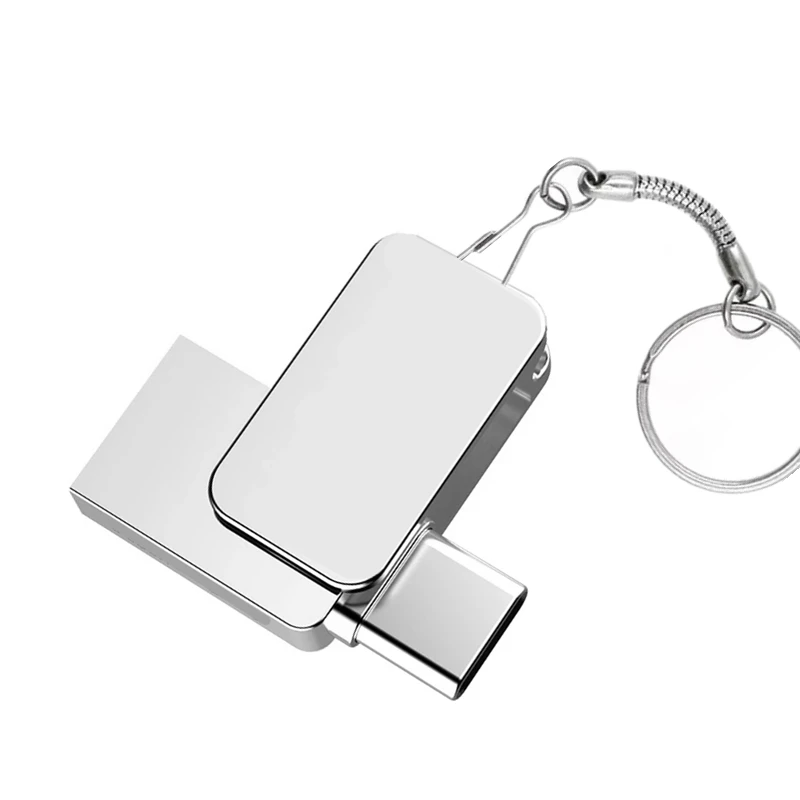 Mini Tipo C Ultra Dual Memory Stick, Thumb Pen Drive, Presentes criativos, Novo, 128GB, 64GB, 32GB, 16GB, 8GB, USB Tipo C