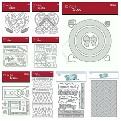 Round Box Accessories Greetings Frames Metal Cutting Dies Stencil for DIY Scrapbooking Decoration Paper Craft Embossing Template