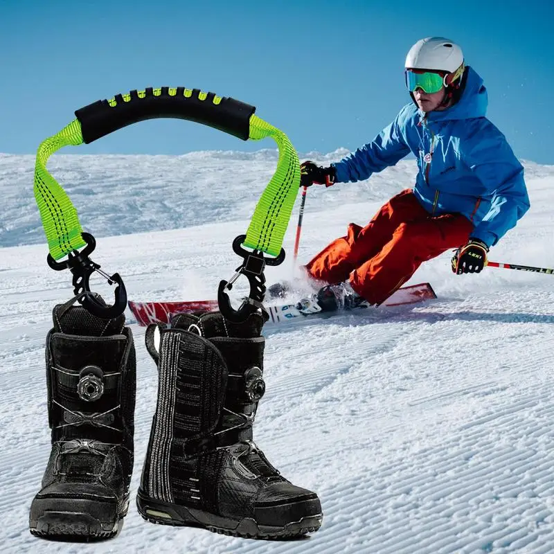 Ski Boot Carrier Straps Snowboard Boot Carrier Strap Portable Ski Carrier Straps For Ice Skates And Snowboarding Ski And Boot