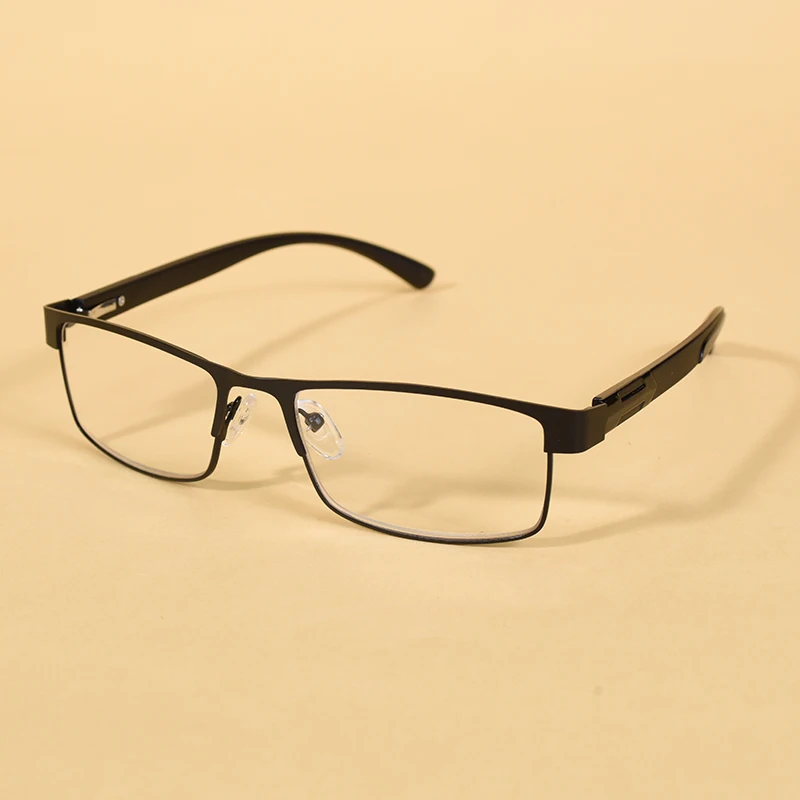 Edelstahl Männer Business Lesebrille für Reader Herren Presbyopie Optische Brillen +100 + 150 + 200 + 250 + 300 + 350 + 4000 – Detail 5