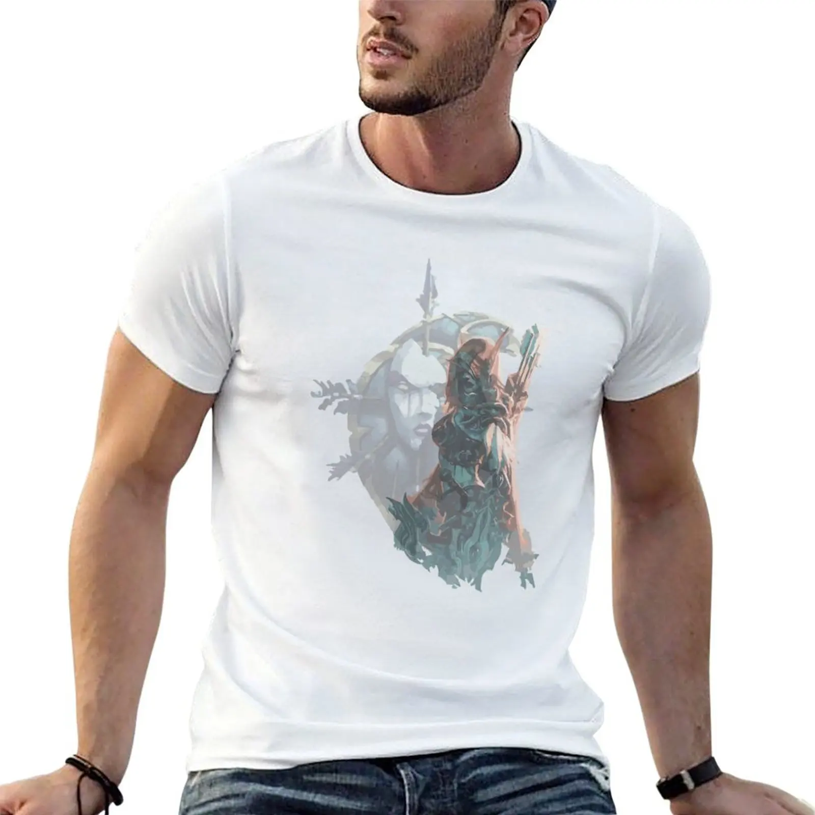 

shirt Undeads the T-Shirt luxury cotton Sylvanas cotton t Queen heavy men t shirt of man brand 100% -