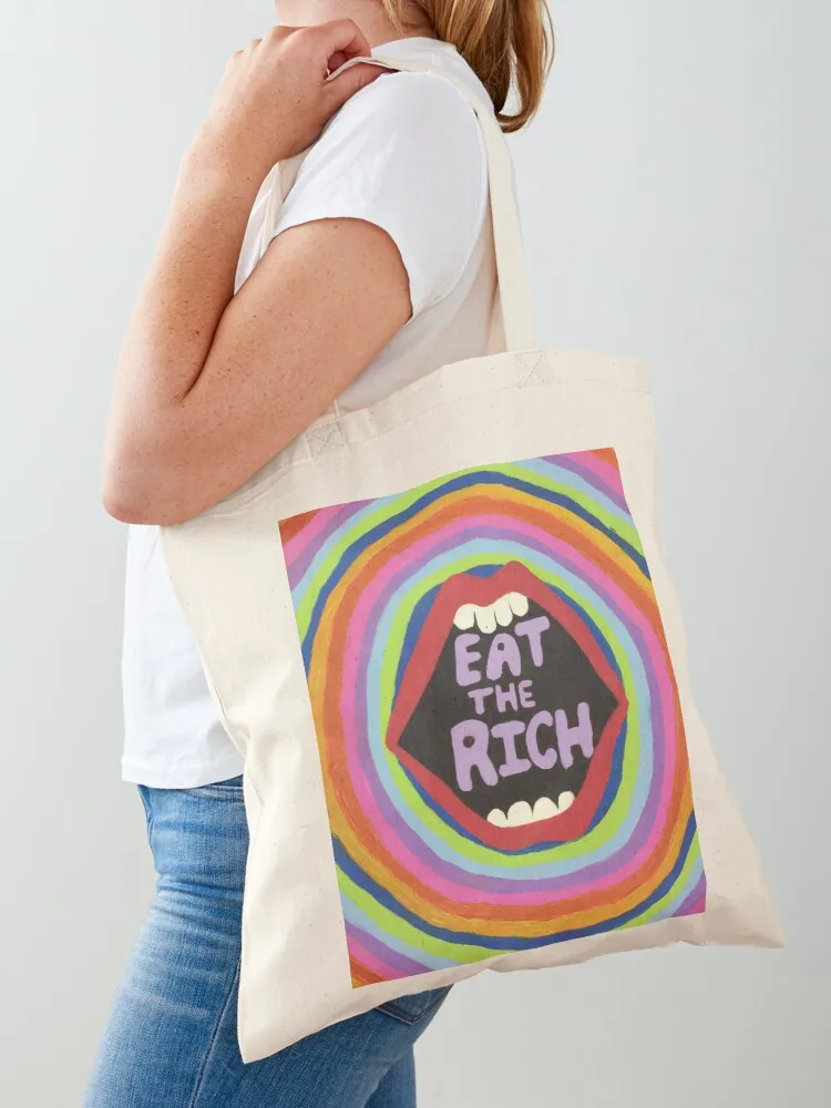 

Eat the Rich Tote Bag tote bag canvas shopper bag women bags luxury women