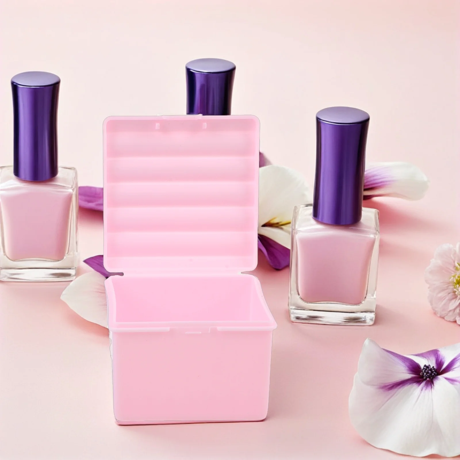 

2Pcs Nail Brush Cleaning Cup Layered Holder Lid Prevent Evaporation Acrylic Nail Tool Organizer Manicure Supplies