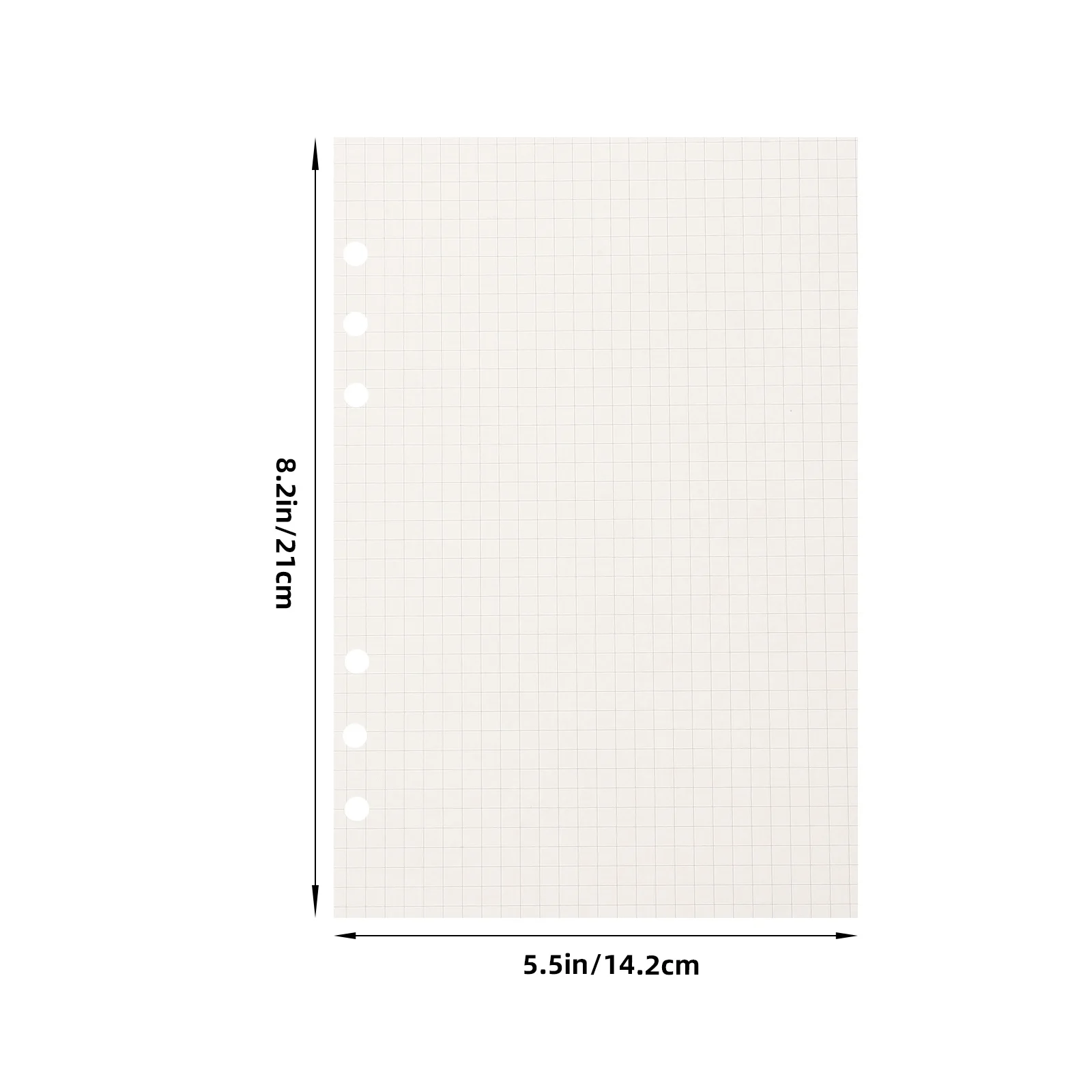 ورق إعادة تعبئة شبكة A5 فضفاضة 45 ورقة إدراج المفكرة سلسة للمس تصميم متعدد الاستخدامات للطلاب الفنانين عمال المكاتب #2