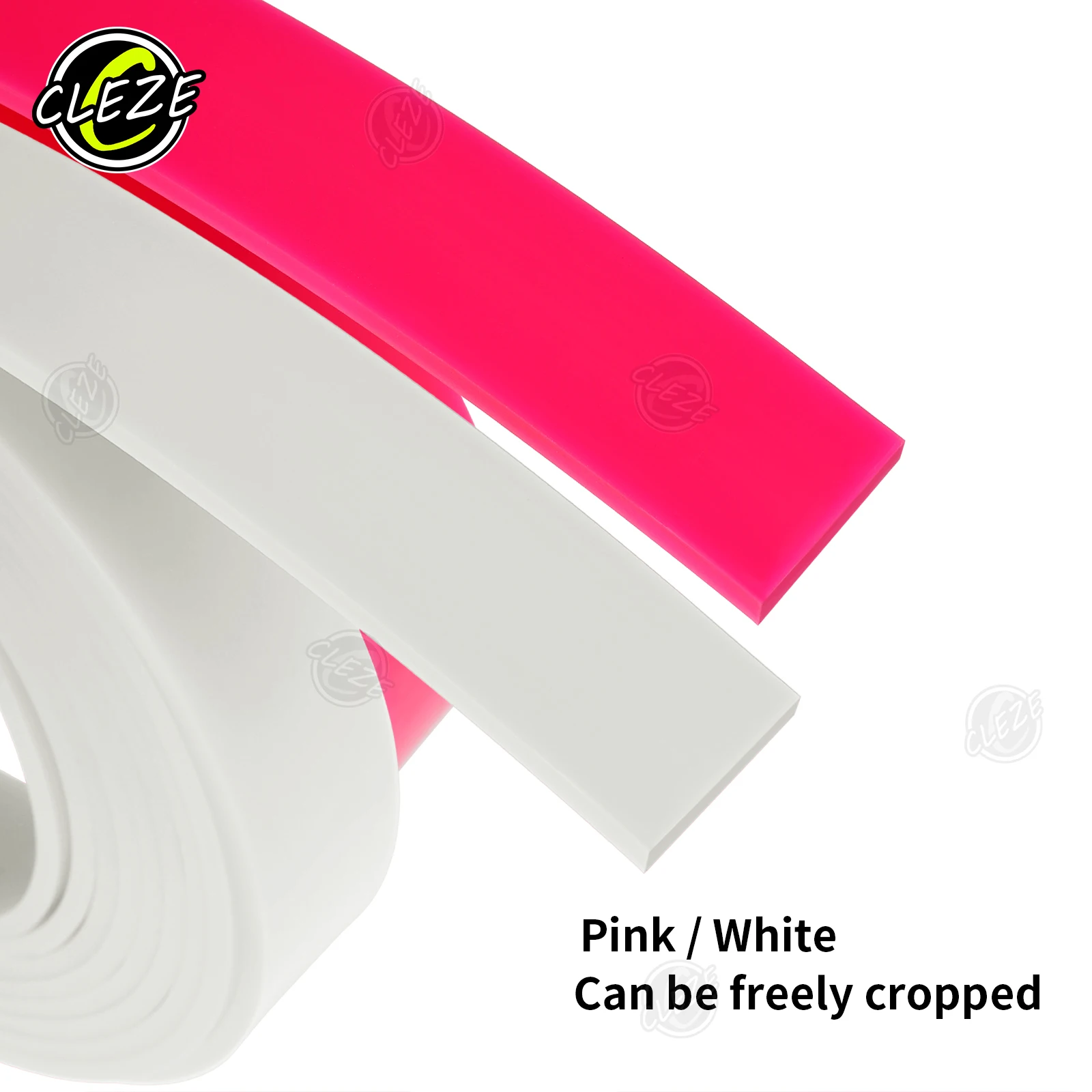 CLEZE Window Tint tools Cleaning Scraper Blade Roll White and Pink Vinyl Film car wrap Squeegee refill