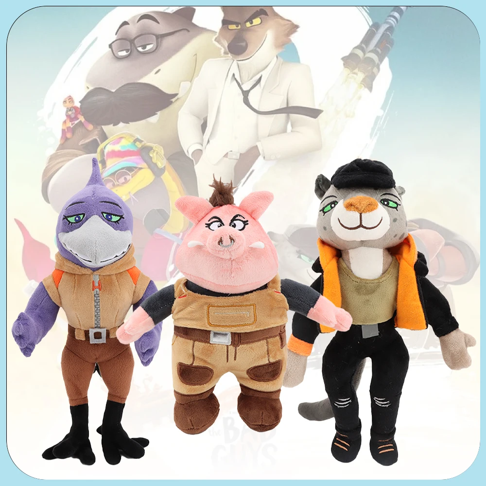 

Новые плюшевые игрушки The Bad Guys 2 Doom, товары из фильма, птица, девушка, Doom, косичка, кошка, свинья, куклы, фанаты, детские подарки на день рождения, Хэллоуин