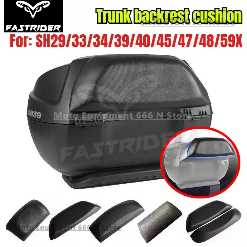 

For SH29 SH33 SH34 SH39 SH40 SH44 SH45 SH47 SH48 Motorcycle Rear Passenger Tail Box Rear Cushion Backrest Up and Down