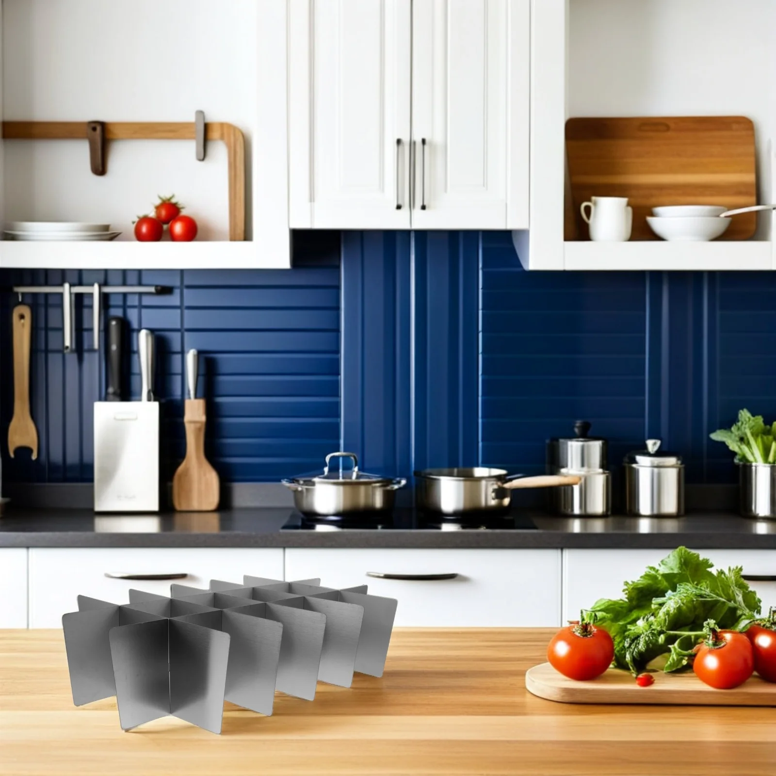 

Stainless Steel Hot Pot Divider Japanese Style Reusable Pan Insert Multi Compartment Tray For Oden Pot Slow Cooker Food