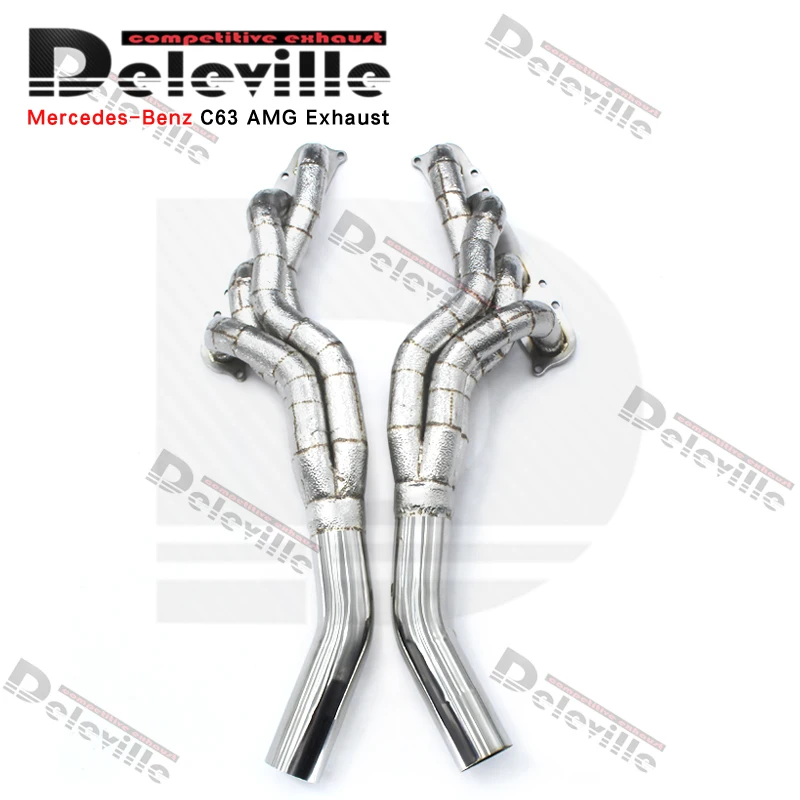 304 Stainless steel Exhaust manifold For Mercedes-Benz C63 AMG W204 6.2L 2012-2015 exhaust pipes Car Exhaust System