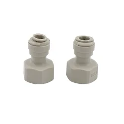 2pcs Plastic Speedfit Female Quick Connector Joint 3/8