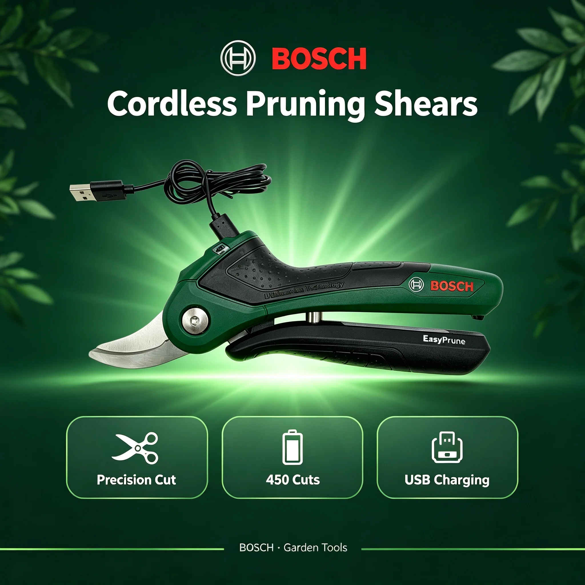 Smart Garden Bosch - Bosch 3.6V Cordless Smart Pruning Shears