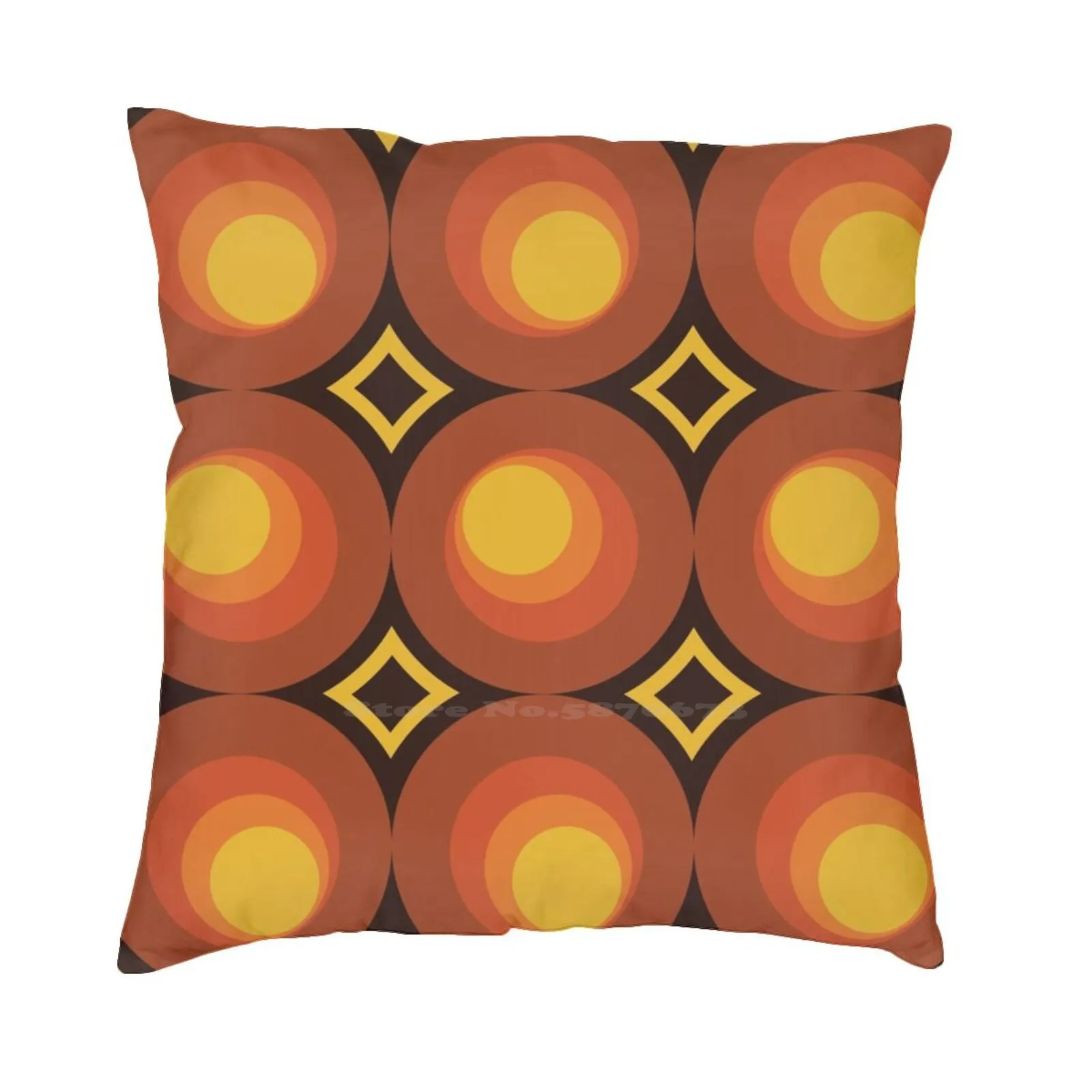 

Оранжевая современная футболка середины века 1970-х годов, хлопковая футболка Mid Century Modern Mid Century Retro 1950-х 1960-х 1970-х годов