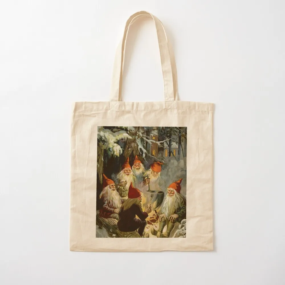 “Campfire Cooking” Tomten by Jenny Nystrom Tote Bag Eco bag custom tote bag Gift Canvas Tote