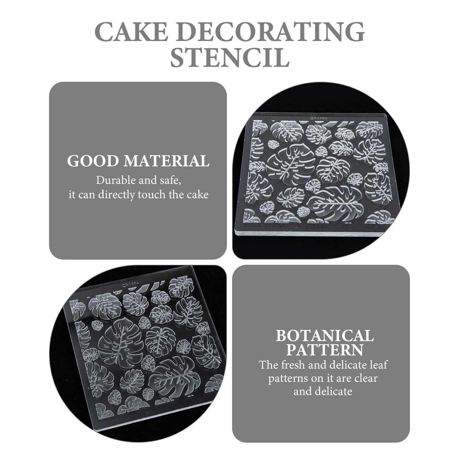 

Cake Decorating Leaf Impression Tool Fondant Mold Fudge Green Embossing Mould Mat