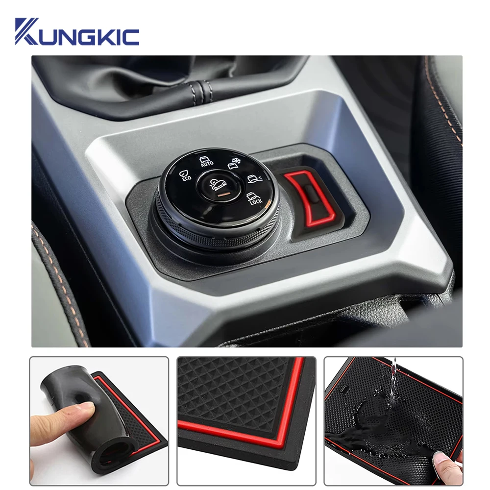 Car Door Groove Mat for Dacia Duster 3 2024 2025 2026 Anti-Slip Door Gate Slot Pats Auto Interior Dacia Duster 3 Accessories