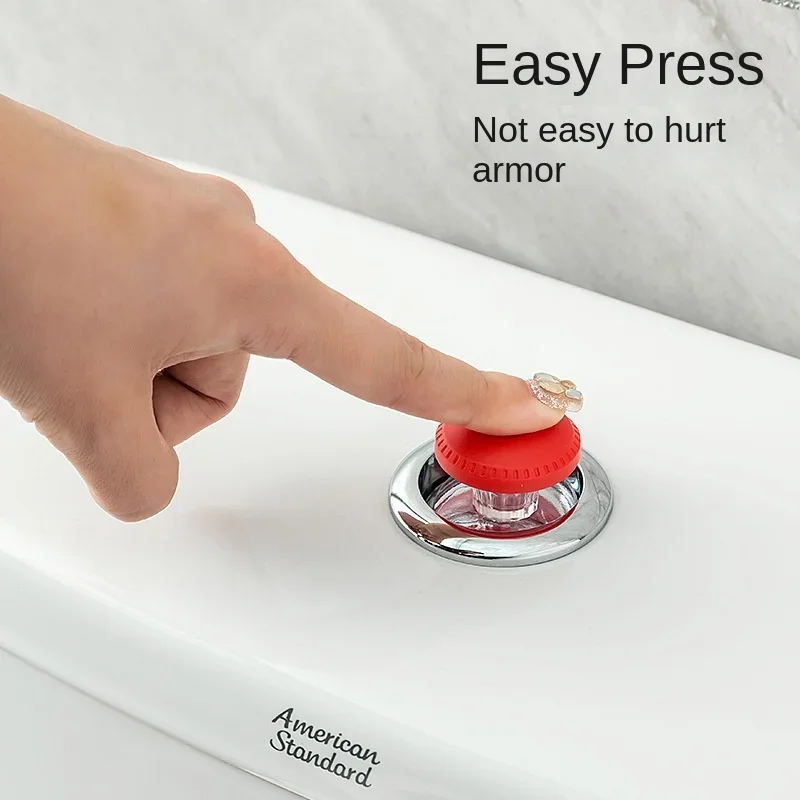 Bathroom Toilet Press Button, Flush Button, Toilet Flush Switch, Auxiliary Nail Specialized Toilet Flush Universal Button