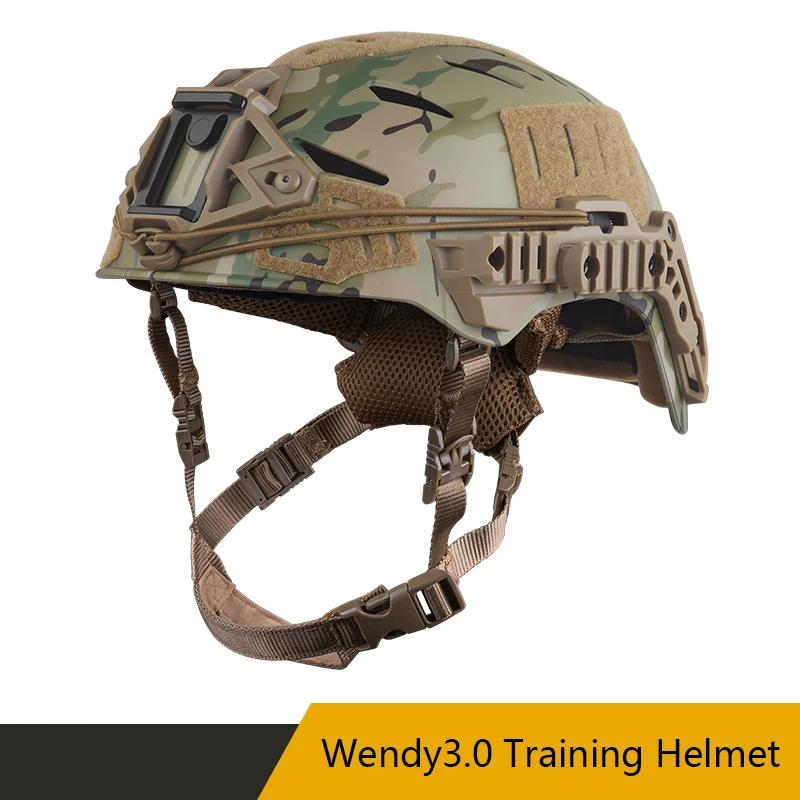 

Wendy3.0 Training Helmet, Surface Sandblasting Texture, Double Layered Cushioning Lining, Multi Functional 3.0 Rail