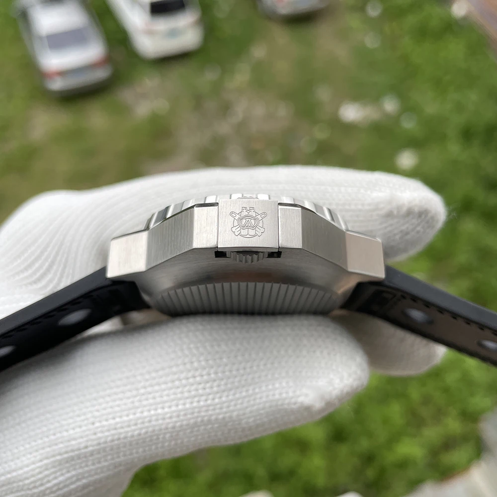 Reloj Automático STEELDIVE para hombre, reloj de pulsera mecánico de lujo para buceo, 120ATM, resistente al agua, bisel de cerámica luminosa, caja integrada NH35