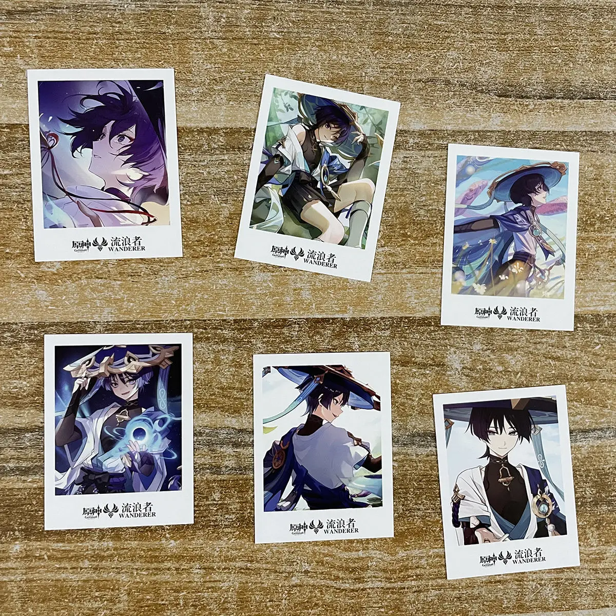 40PCS Anime Genshin Impact LOMO Card Balladeer Scaramouche Kunikuzushi Cosplay Greeting Card Christmas Gifts Girls