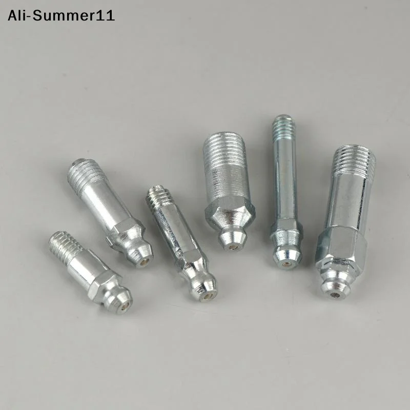 【U11】5Pcs Lengthened Grease Nipple Special Zerk M6 M8 M10 Metric Head Connector Straight Type