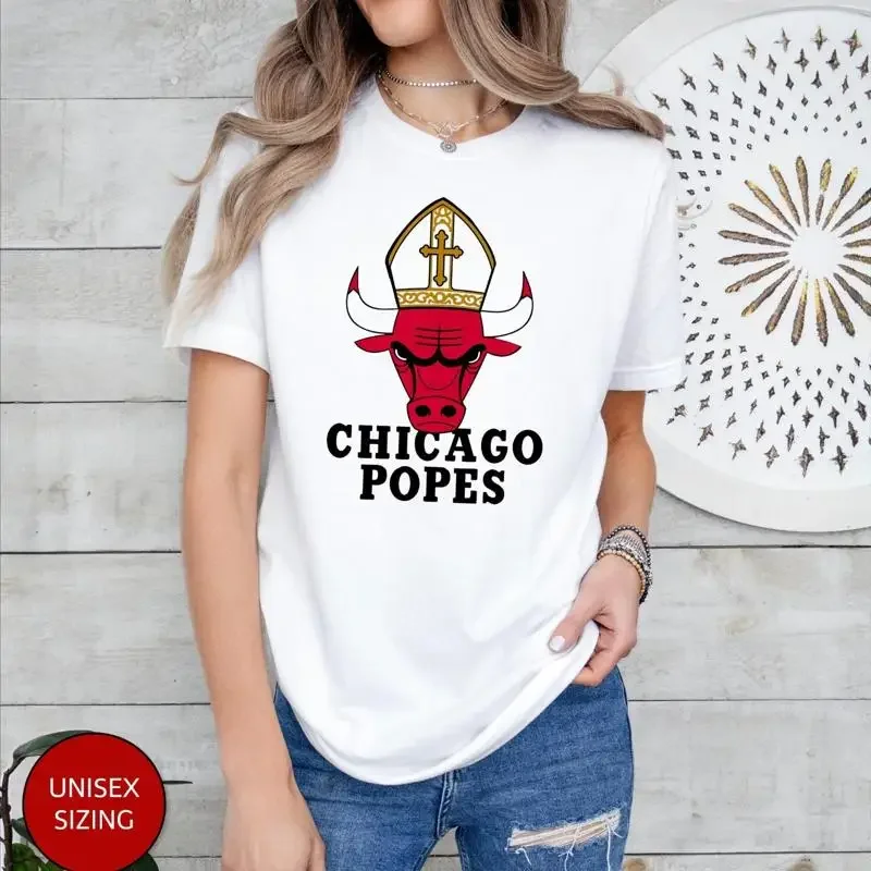 Chicago Popes Pope Robert Prevost Religious T Shirt