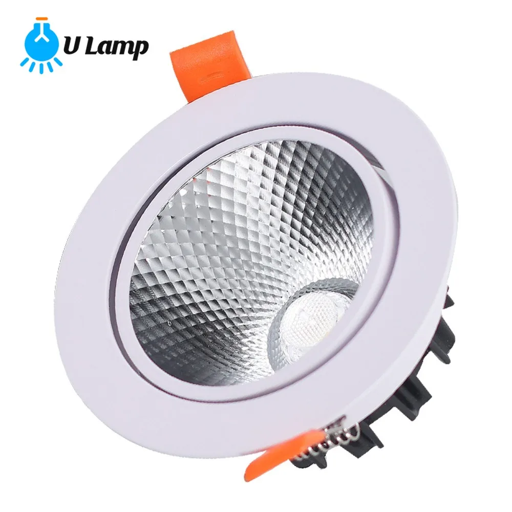 Commercial Store COB Spotlights Embedded LED Sky Downlights Embedded In The Background Wall Hole Lights of Household Living Room