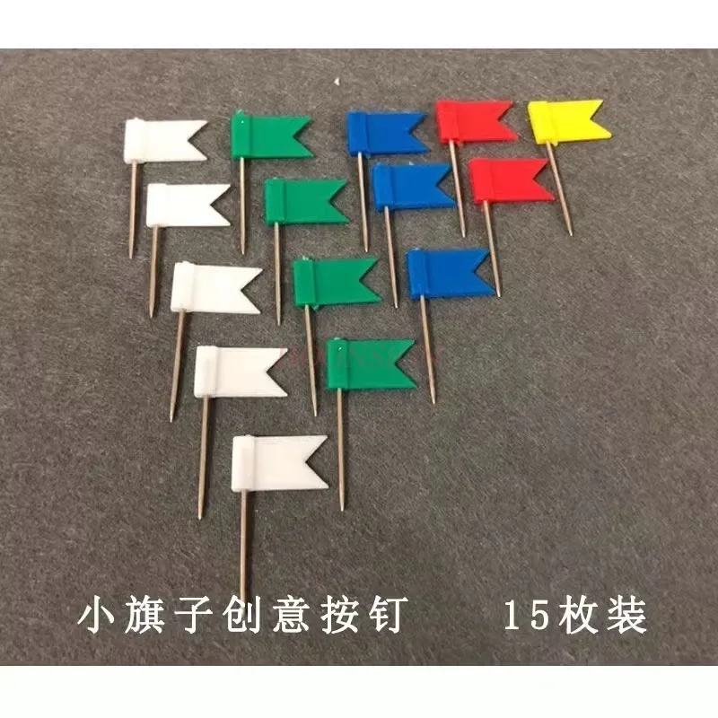 15pcs Creative flags, art nails, soft wooden boards, photos of walls, H-shaped nails, photography thumbnails