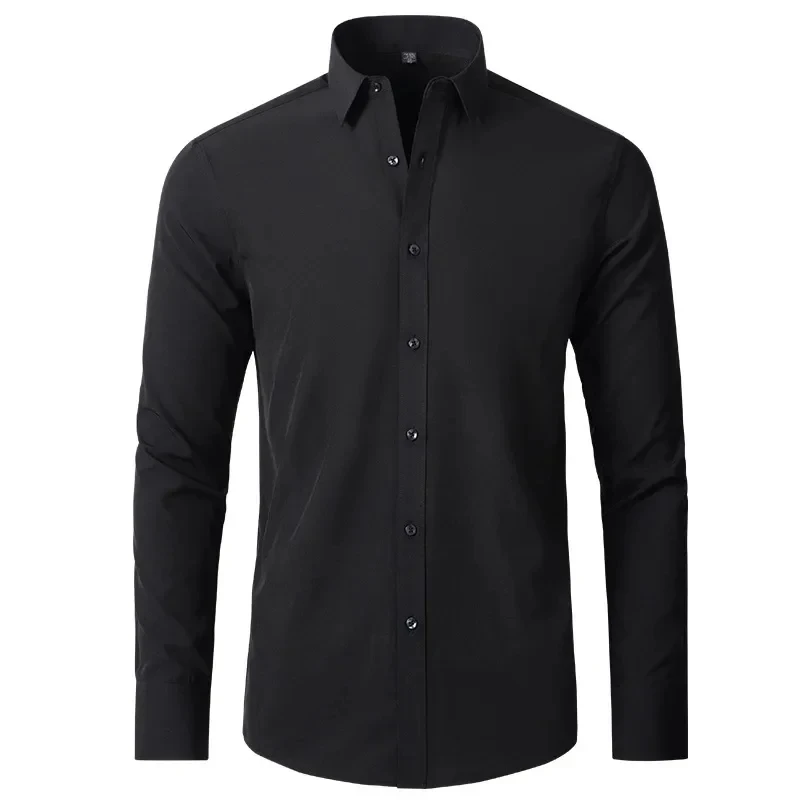 

T427 sided elastic shirt for men's shirt, multi-color non ironing, wrinkle resistant, simple business dress, casual shirt