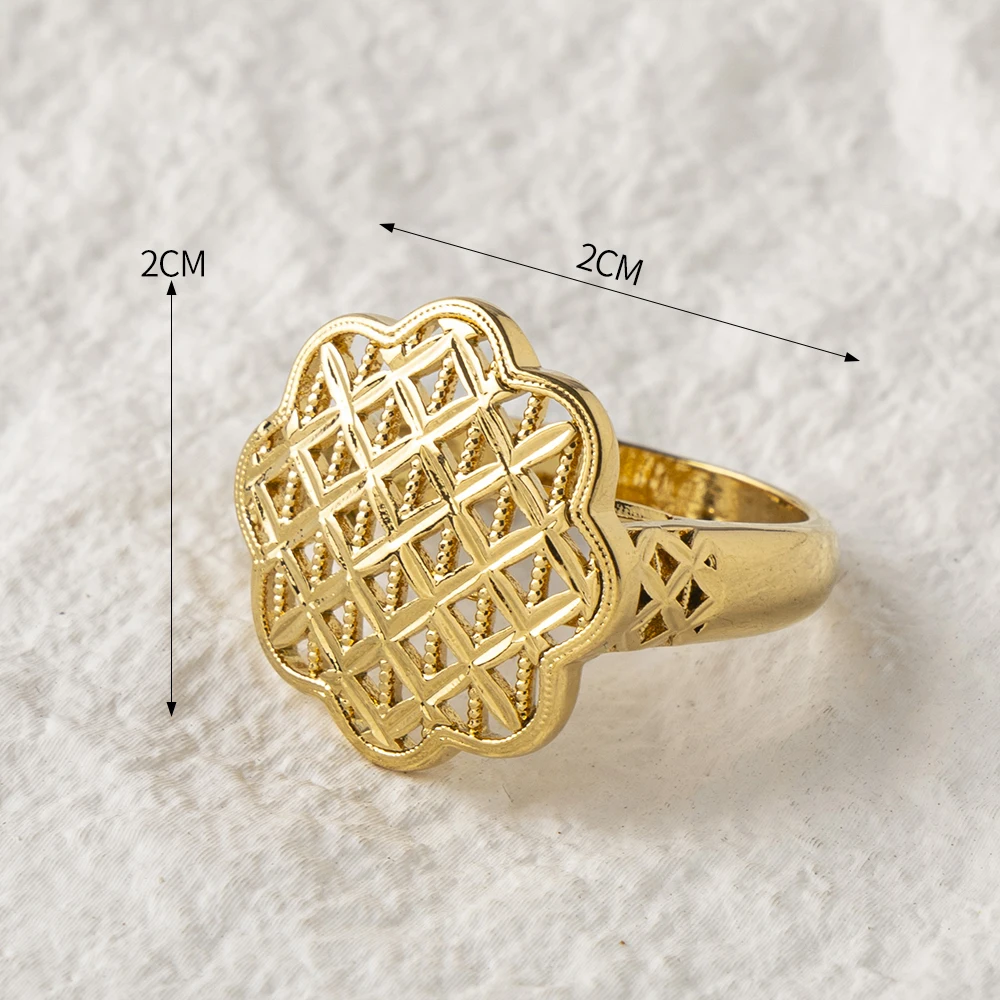 LUIZADA Vintage Türkische Fingerringe Frauen Runde Kristall Caesar Ring Gold Farbe Ethnische Hochzeit Schmuck Ring – Detail 8