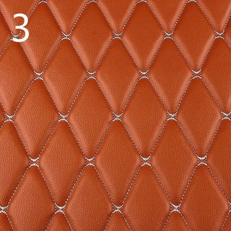 100x158cm Faux Leather Fabric Foam Quilted Padded for Car Interior Seat Cover Sofa Cushion Wear Resistant DIY image 3