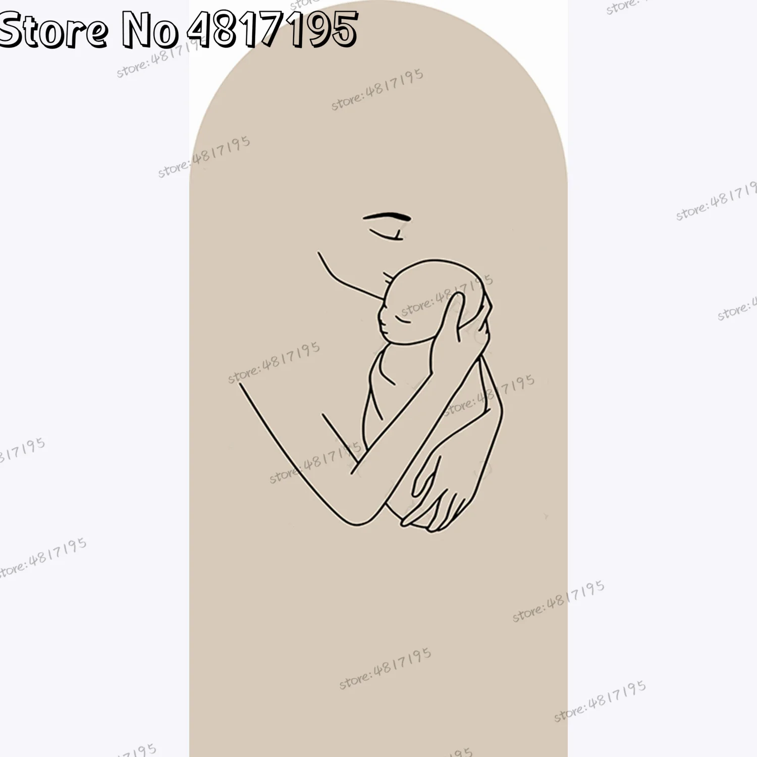 Pregnant Woman Line Art Vinyl Decals Home Decor Reveal Birthday Sticker Gender Reveal Family Party Baby Shower Wall Stickers