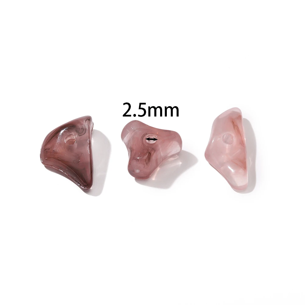 10Pcs 7-22mm New Imitation Stone Acrylic Beads Loose Spacer Beads Pattern for Jewelry Making Diy Handmade Bracelets Accessories