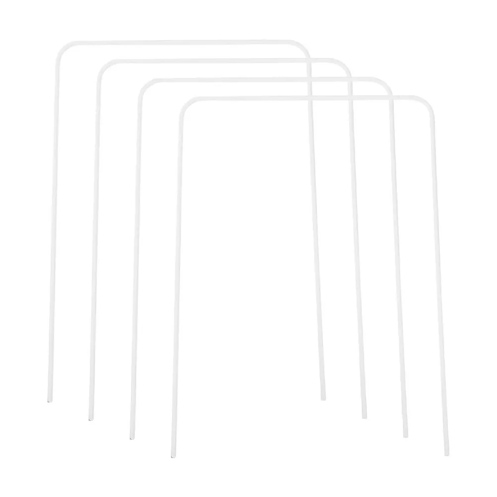 

4Pcs Croquet Wickets Replacement Parts Durable Metal Hoops Standard Size 8x5 Inch Backyard Lawn Game Accessories