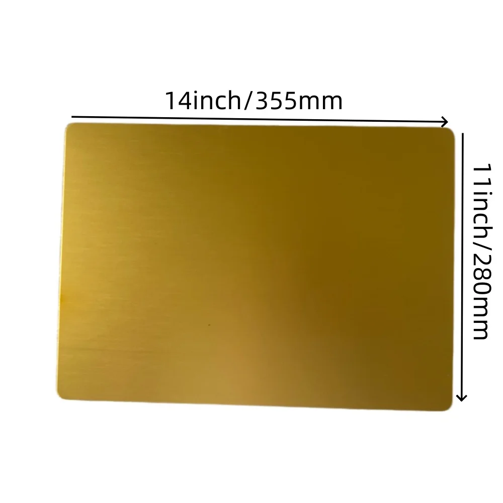 Big Size 11*14 Inch Metal Engraving Blanks Aluminum Sheet Laser Engraving Business Card Multipurpose DIY Gift Cards Display Card