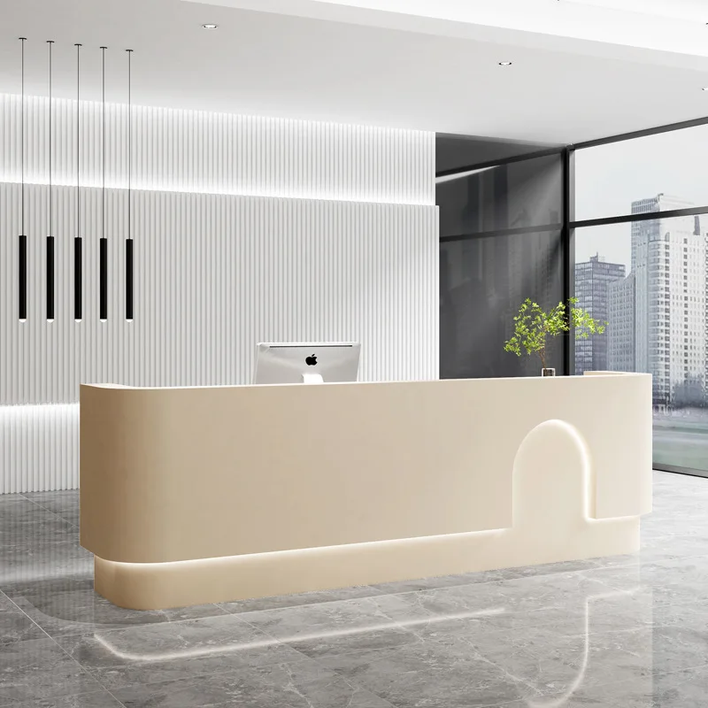 Beauty salon checkout page Medical beauty clinic front desk Clothing store Yoga studio Bar table Painting company reception desk