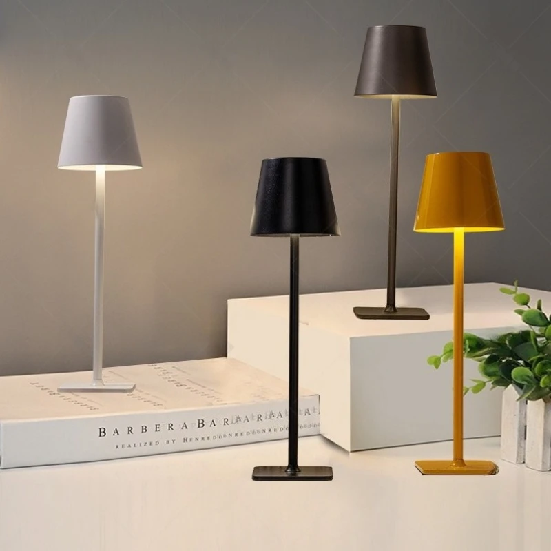 

Postmodern Minimalist Floor Lamps Bedside Creative Living Room Bar Touch Charging Small Table Lights Rechargeable Bedroom Office