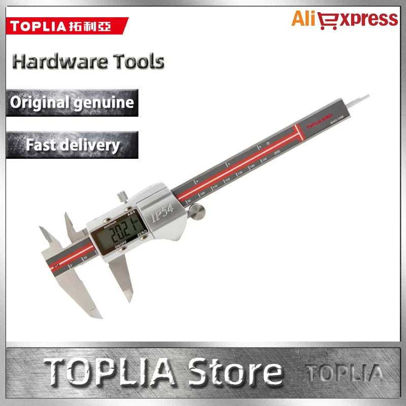 TOPLIA Professional Electronic Digital Display Vernier Caliper High Precision Digital Caliper Stainless Steel Measuring Tools