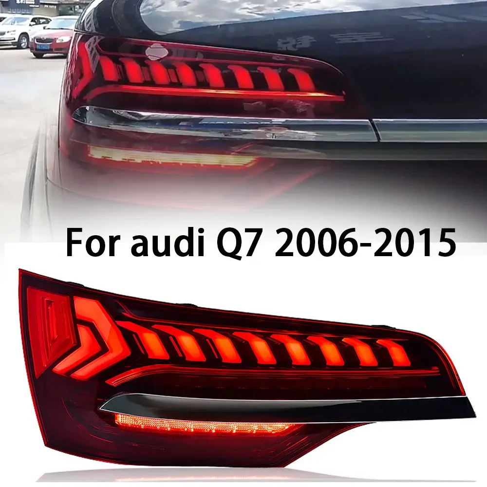 

Car Taillights For Q7 2006-2015 Upgrade 2023 New Styling LED Auto Assembly Through Dynamic Flowing Light Rear Tail Lamp