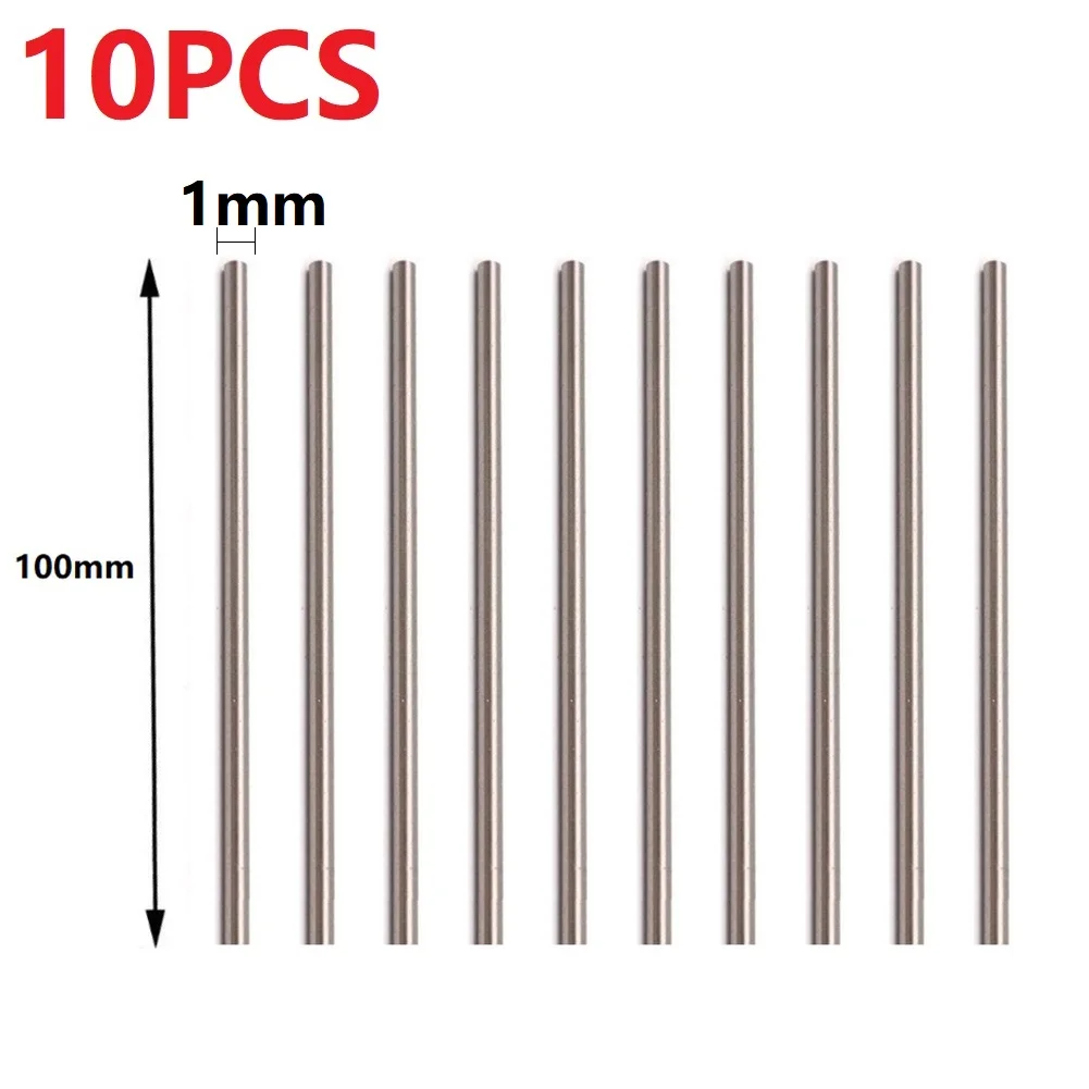 10PCS Straight Shank Metric Round Rod 100mm Long Carbide Tungsten Steel Rod Wear Resistance Solid Carbide Rod/bar Lathe Tool