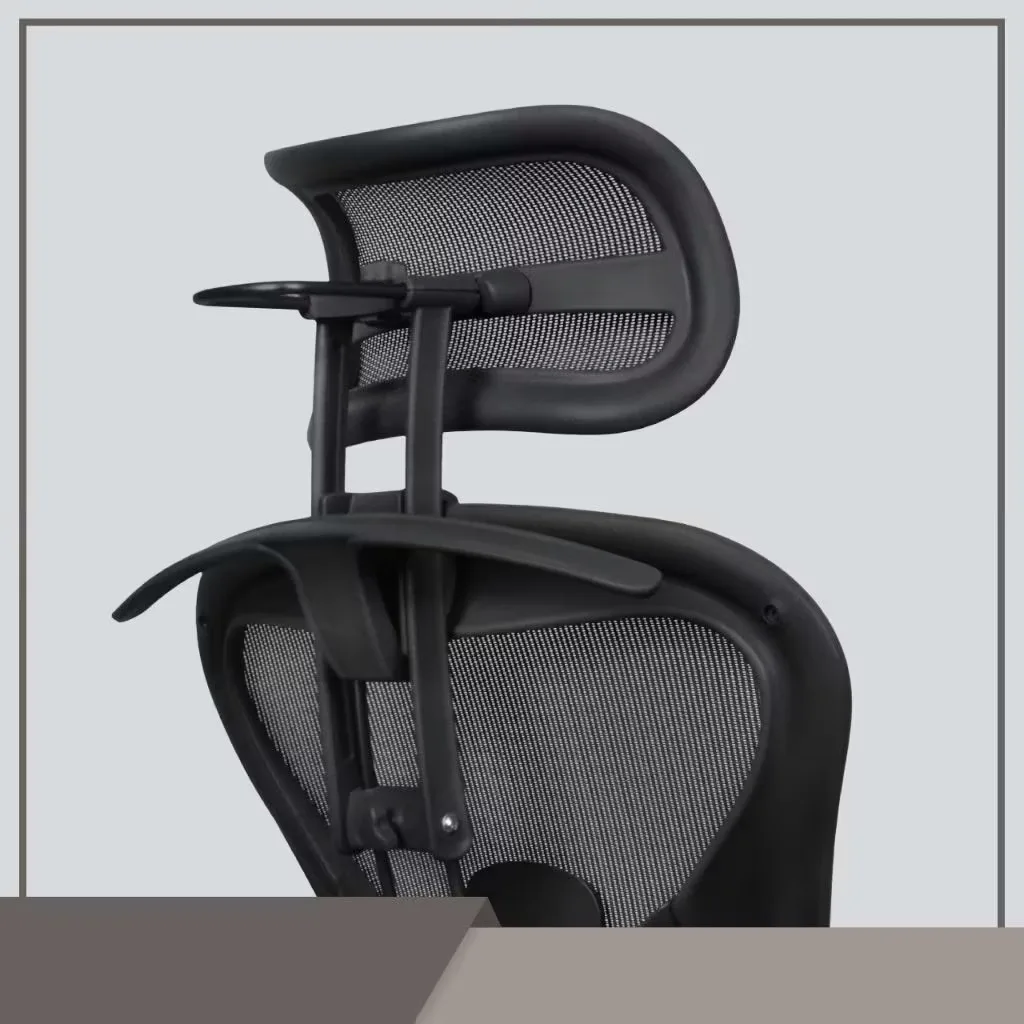 Herman Miller Aeron Kopfstütze mit Aufhänger, Verstellbares Kopfstützen-Zubehör für Classic & Remastered Stühle – Detail 2