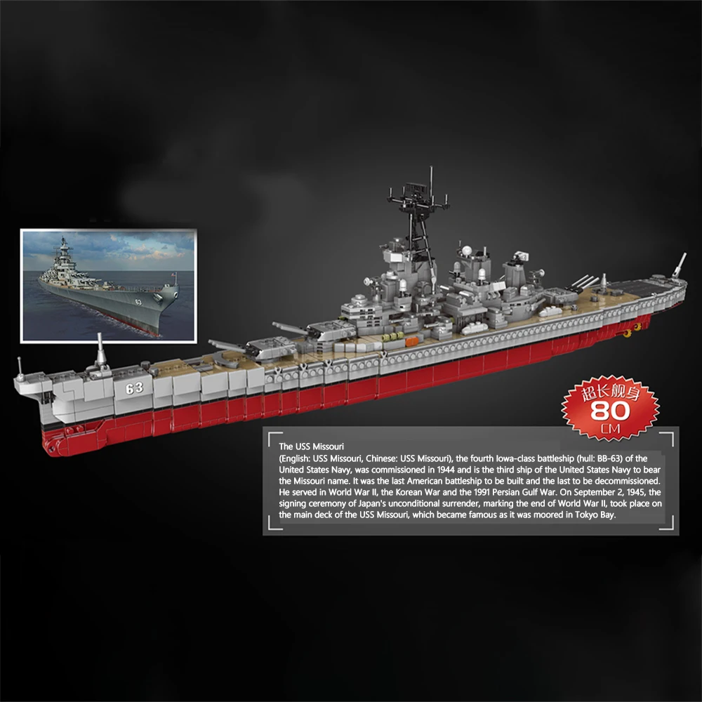 Bricks Ship Model Toys Collection Battleship Set Assemble Model Building Blocks Assembly Military Ship Model Bricks Boy Gift